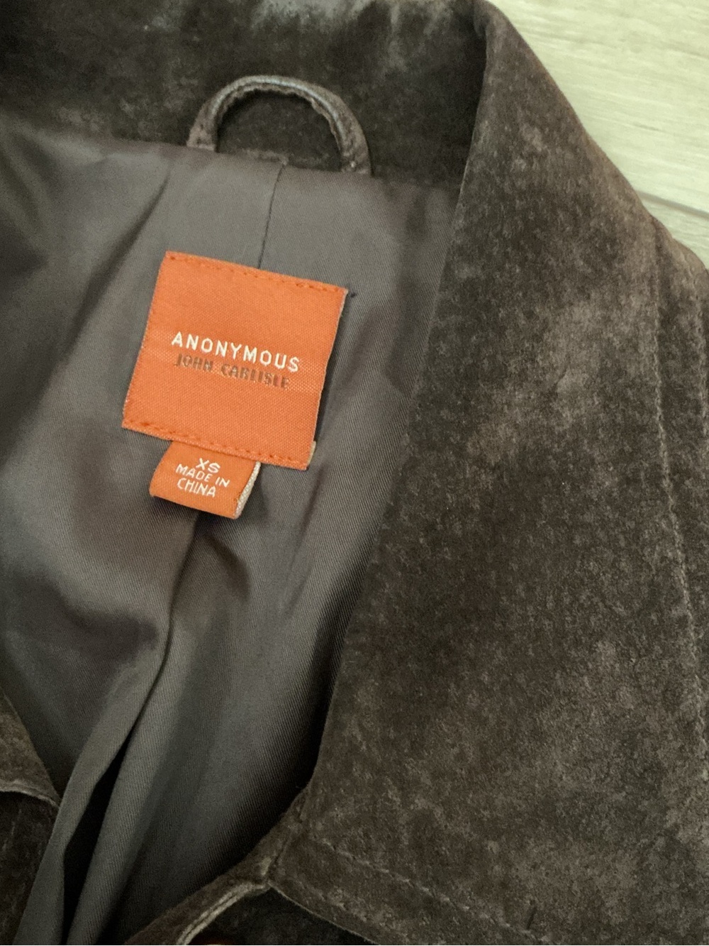 Women's Dark Brown Suede Button-Front Leather Jacket - Picture 6 of 10